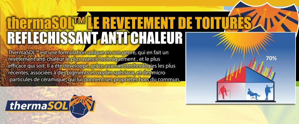 Revêtements anti-chaleur et isolants pour toitures